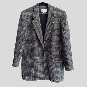 Vintage Emil Rutenberg USA Hand Woven Silk Blazer Jacket Size S